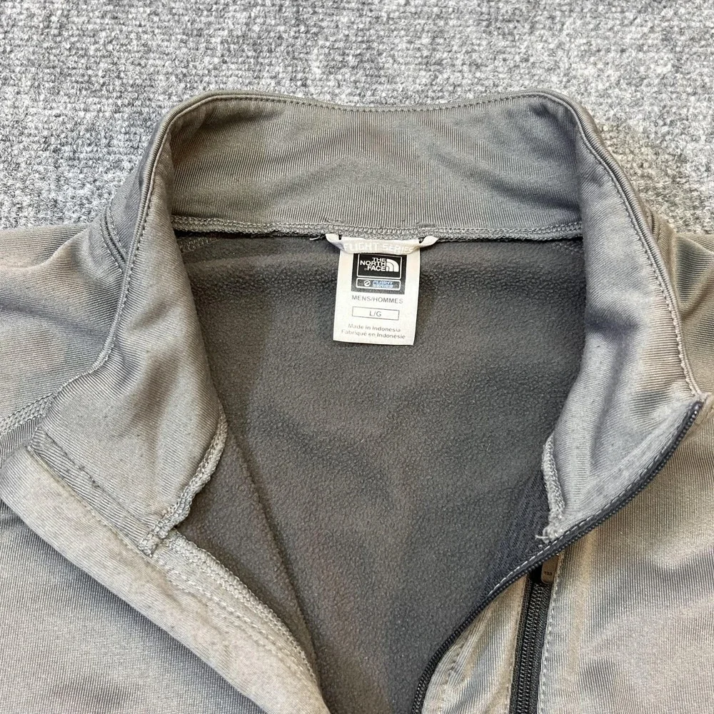 The North Face Flight Series Pullover Mens Large Gray 1/4 Zip Long Sleeve